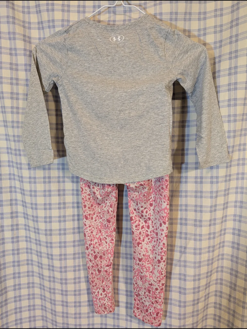 Under Armour Girls' Big Boss Attitude Pink & Gray Pajama Set